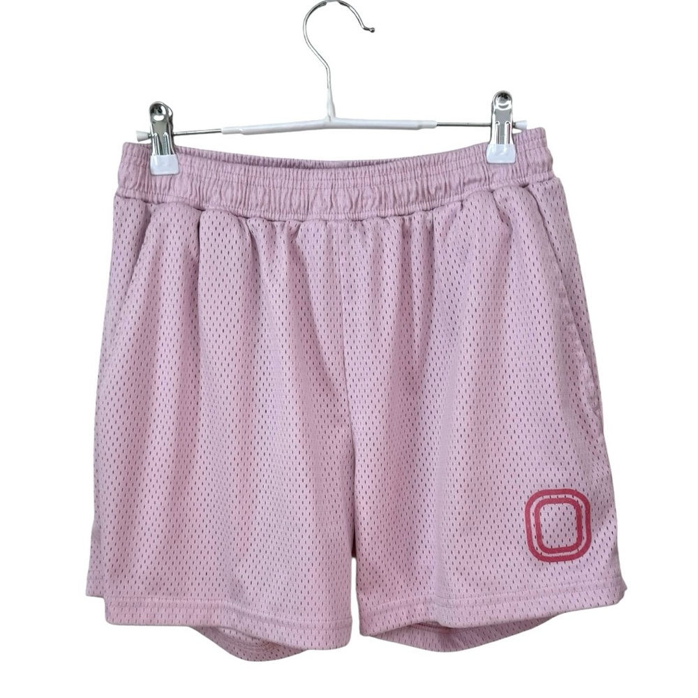 OVERTIME | Men’s Classic Mesh Basketball Shorts in Pink, Size Small